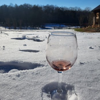 Divine Llama Vineyard - Rosé in the snow - Wineries Near Me - East Bend, North Carolina Divine Llama Vineyard - Rosé in the snow - Wineries Near Me - East Bend, North Carolina
