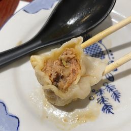 Pork and mushroom boil dumplings