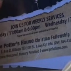 Potter's House - This is the all the info of his church you need! I've called the number and sent the video to several Tx news outlets!