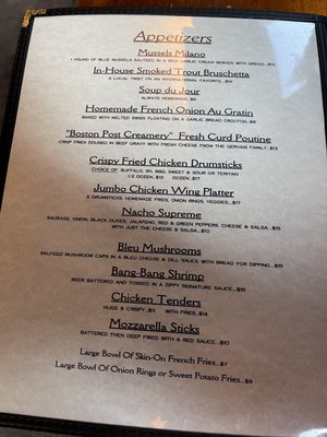 Menu photo 1 Jay Village Inn Jay, VT