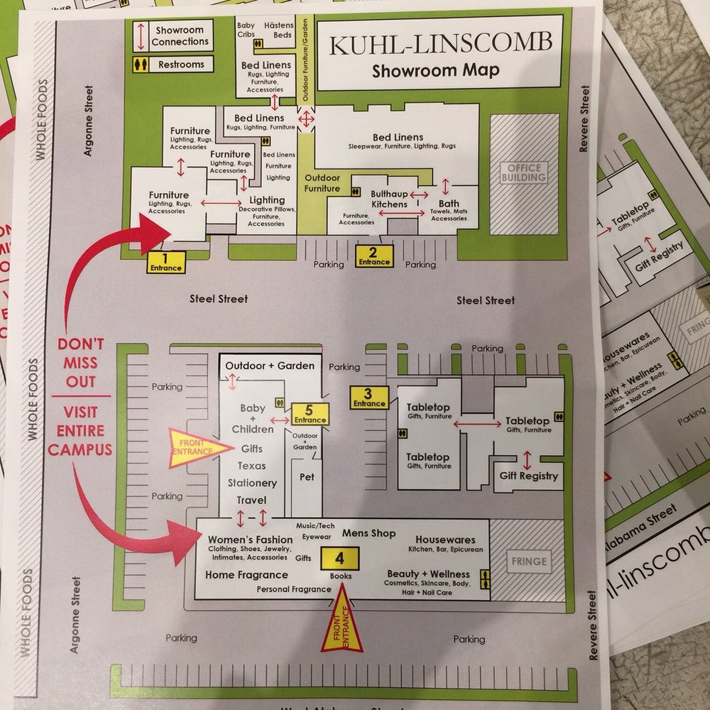 Kuhl-Linscomb - A map of the buildings - Home Decor Near Me - Houston, Texas Kuhl-Linscomb - A map of the buildings - Home Decor Near Me - Houston, Texas