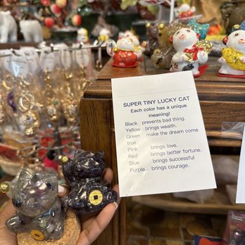 Home & Tea Boutique - Super tiny lucky cat crystal - Arts & Crafts Near Me - Petaluma, California