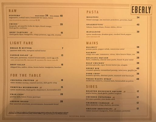 Menu photo 5 Eberly Austin, TX