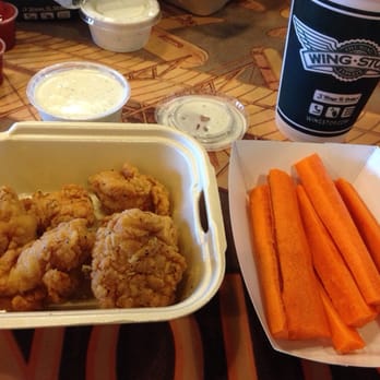 Wingstop - Boneless 6 piece lemon pepper and carrot sticks. - Chicken Wings Near Me - Mililani, Hawaii