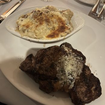 Stoney River - 14 oz Ribeye Steak with Au Gratin Potatoes - Steakhouses Near Me - Chapel Hill, North Carolina Stoney River - 14 oz Ribeye Steak with Au Gratin Potatoes - Steakhouses Near Me - Chapel Hill, North Carolina
