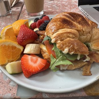 Madeleine - Breakfast croissant with fruit - Cafes Near Me - San Diego, California Madeleine - Breakfast croissant with fruit - Cafes Near Me - San Diego, California