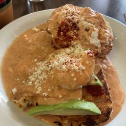 Biscuit and chorizo gravy... All gravy, no chorizo chunks or crumbles. Get the French toast instead!
