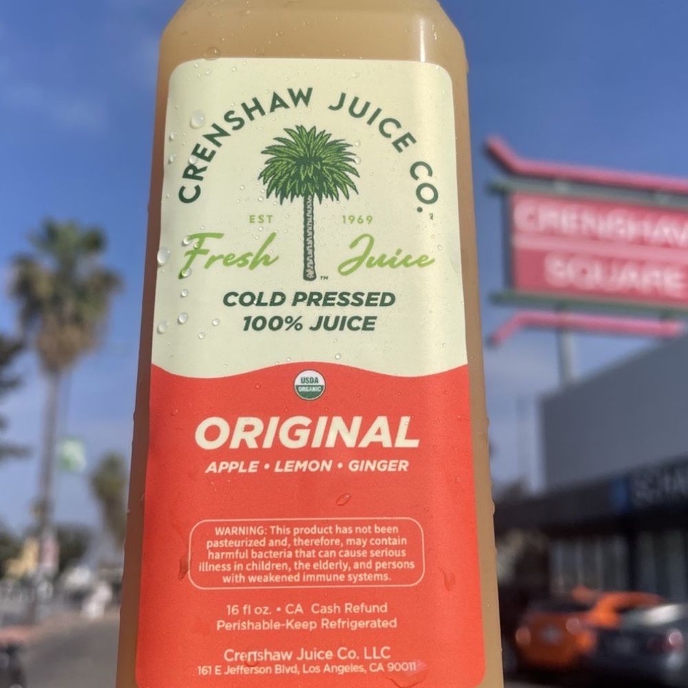 Crenshaw Juice - The Original my favorite has apples, lemon, ginger. - Juice Bars & Smoothies Near Me - Los Angeles, California