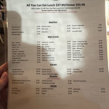 Hinoki Sushi - Menu - Sushi Bars Near Me - Reno, Nevada