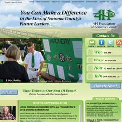 Grey Visual Design - Website design for 4H Foundation of Sonoma County