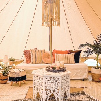 Urban Canvas Glamping - Boho Lounge with Tent. Perfect for weddings, bridal parties, or hanging with your friends. - Party Equipment Rentals Near Me Urban Canvas Glamping - Boho Lounge with Tent. Perfect for weddings, bridal parties, or hanging with your friends. - Party Equipment Rentals Near Me