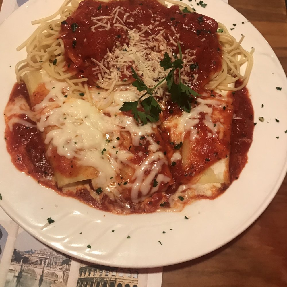 DiNapoli's Fire House - Don Gotti's manicotti! The star of the show! Huge portion a so delicious! - Pizza Near Me - Barstow, California DiNapoli's Fire House - Don Gotti's manicotti! The star of the show! Huge portion a so delicious! - Pizza Near Me - Barstow, California