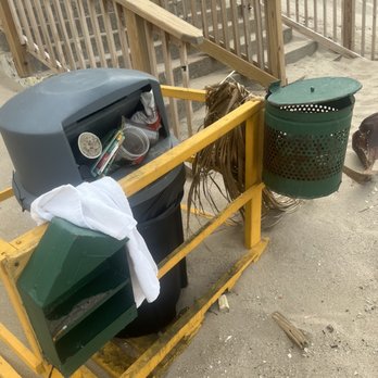 Emerald Beach Hotel - Piled up trash - Hotels Near Me - Corpus Christi, Texas