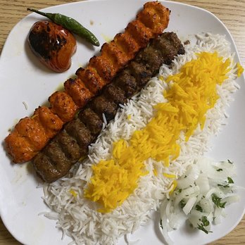Buelna’s Grill - Beef and Chicken Kabobs with rice. Ask for the green spicy salsa! - Persian/Iranian Near Me - Tehachapi, California