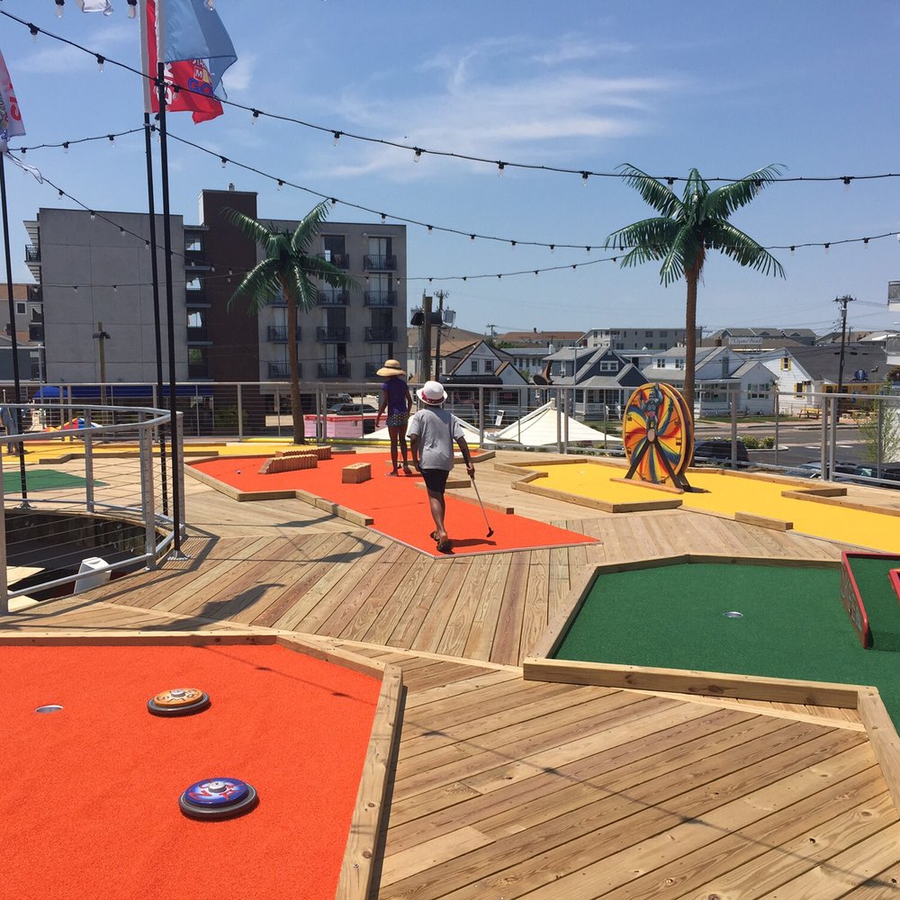 Starlux Hotel - Course has 2 levels--upper level is the boardwalk, lower level is the beach. - Hotels Near Me - Wildwood, New Jersey Starlux Hotel - Course has 2 levels--upper level is the boardwalk, lower level is the beach. - Hotels Near Me - Wildwood, New Jersey