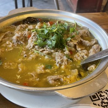 Sichuan Impression - Refreshing marbled beef in golden soup - Szechuan Near Me - Alhambra, California