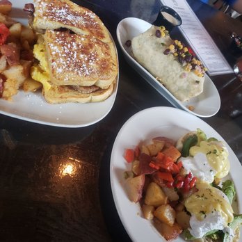 Drunch Eatery + Bar - French delight sandwich on left was amazing! - Breakfast & Brunch Near Me - Columbus, Ohio