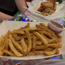 Complimentary fries for our birthday party of 12!