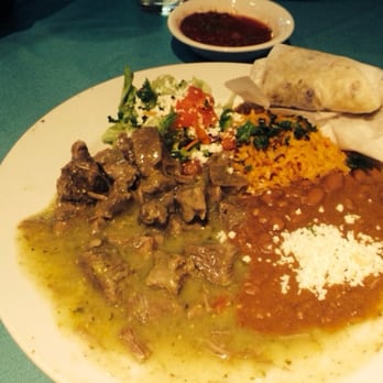 El Cisne Restaurant - Green chili beef dinner yum! - Mexican Near Me - Tucson, Arizona