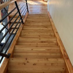 Above The Rest Hardwoods - Refinished stairs