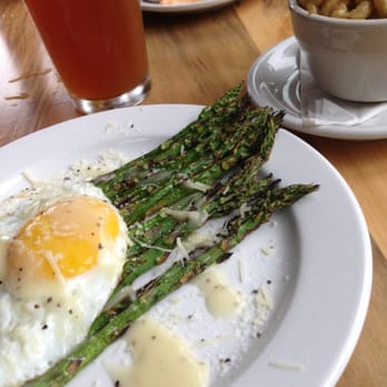 Gilgamesh Brewing - The Campus - Asparagus, fried egg, Et al. - Gastropubs Near Me - Salem, Oregon