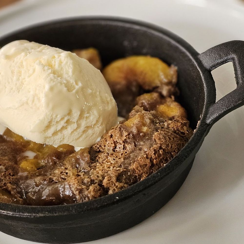 Peach cobbler