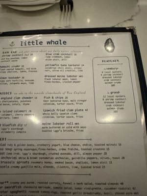 Menu photo 7 Little Whale Boston, MA