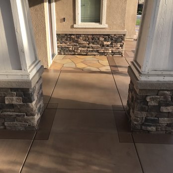 NG Concrete Stain - Front entry - Masonry/Concrete Near Me