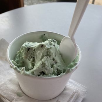 Kish-a-wa Creamery - 2/3 of our original serving of mint ting-a-ling ice cream! - Ice Cream & Frozen Yogurt Near Me - Nunda, New York Kish-a-wa Creamery - 2/3 of our original serving of mint ting-a-ling ice cream! - Ice Cream & Frozen Yogurt Near Me - Nunda, New York