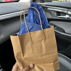 Mount Royal Soaps - They provided the brown gift bag and blue paper. They are a great option for last minute or corporate/ business or charity gifting.