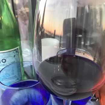The Bicycle Thief - Wine and San Pellegrino on the patio - Italian Near Me - Halifax, Nova Scotia