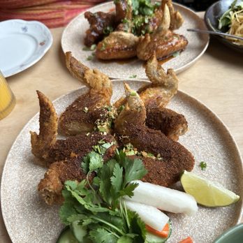 Paadee - Tamarind Sauce Glazed Wings Som Tum Set - Thai Near Me - Portland, Oregon