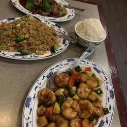 Szechwan Restaurant - Shrimp with vegetables Beef with Broccoli Shrimp Fried Rice