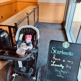 Custom "Christmas in a cup" Frappuccino and a baby that was welcomed at this location. Custom "Christmas in a cup" Frappuccino and a baby that was welcomed at this location.