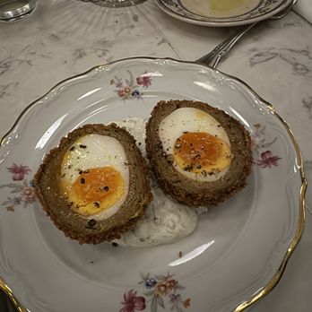 Lord's - Curried lamb scotch egg - British Near Me - New York, New York Lord's - Curried lamb scotch egg - British Near Me - New York, New York