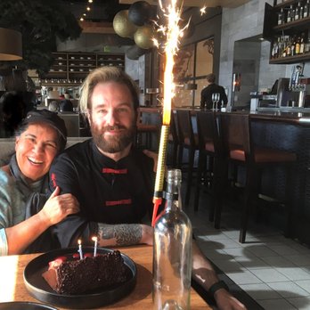 P.F. Chang's - Connor is the Awesome!  He surprised me with a huge Birthday cake slice & sparkles. WoW!!  So Professional and Nicest guy ever!!!! - Chinese Near Me - Long Beach, California