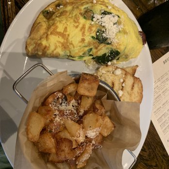 Siena Tavern - Goat Cheese Omelet** Sticky Parmesan Potatoes - Italian Near Me - Chicago, Illinois Siena Tavern - Goat Cheese Omelet** Sticky Parmesan Potatoes - Italian Near Me - Chicago, Illinois
