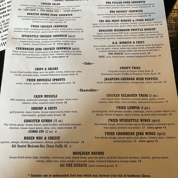 S/T Hooligan's - Menu - Cajun/Creole Near Me - Seattle, Washington