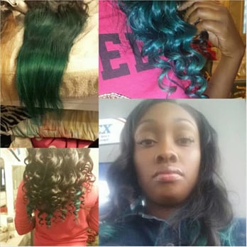 Sewlutions Hair Extensions - Malaysian bleached and color blue - Hair Extensions Near Me - Los Angeles, California Sewlutions Hair Extensions - Malaysian bleached and color blue - Hair Extensions Near Me - Los Angeles, California