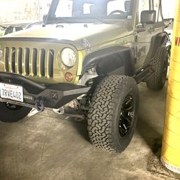 After new tires, suspension, fenders, running boards and bumpers all done in one day