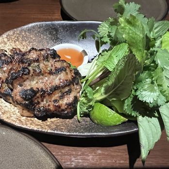 Malai Kitchen - Vietnamese Meatballs, lettuce basil wrap - my favorite! - Thai Near Me - Dallas, Texas