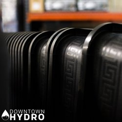 Downtown Hydroponics - Black vega (versace) pots
