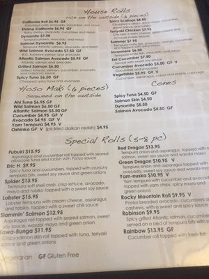 Menu photo 4 Fubuki Sushi Invermere, BC