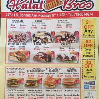 Halal Bros Grill - Halal Bros Grill menu also on Uber Eats and Grub Hub. - Halal Near Me - Queens, New York