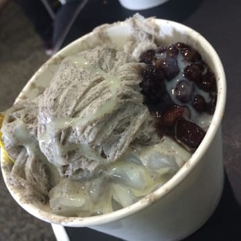 Salju Dessert - Black sesame, condensed milk, red beans, lychee jelly - Desserts Near Me - Alhambra, California Salju Dessert - Black sesame, condensed milk, red beans, lychee jelly - Desserts Near Me - Alhambra, California