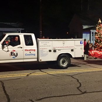 E&J Heating & Cooling - One of our install trucks in local Christmas Parade - Heating & Air Conditioning/HVAC Near Me - Erwin, North Carolina