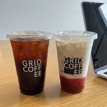Grid Coffee - Americano? HELLA STRONG Strawberry milk - Coffee & Tea Near Me - Diamond Bar, California Grid Coffee - Americano? HELLA STRONG Strawberry milk - Coffee & Tea Near Me - Diamond Bar, California