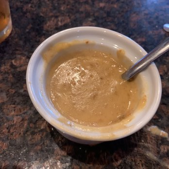 Black Rock Bar & Grill - No, this is not a condiment container. It's the worlds smallest cup of soup. The lobster bisque was tasty, but the size is ridiculous. - Steakhouses Near Me - Utica, Michigan Black Rock Bar & Grill - No, this is not a condiment container. It's the worlds smallest cup of soup. The lobster bisque was tasty, but the size is ridiculous. - Steakhouses Near Me - Utica, Michigan