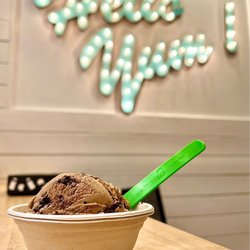 Milk & Cookies - Coffee & Cookies ice cream. Kids scoop is actually pretty filling.