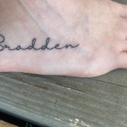 Small Town Tattoo - My sons name always want it plus i can add footprints later